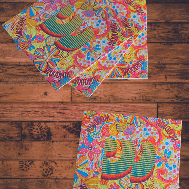 Sous-Bock WMK retro hippie flower